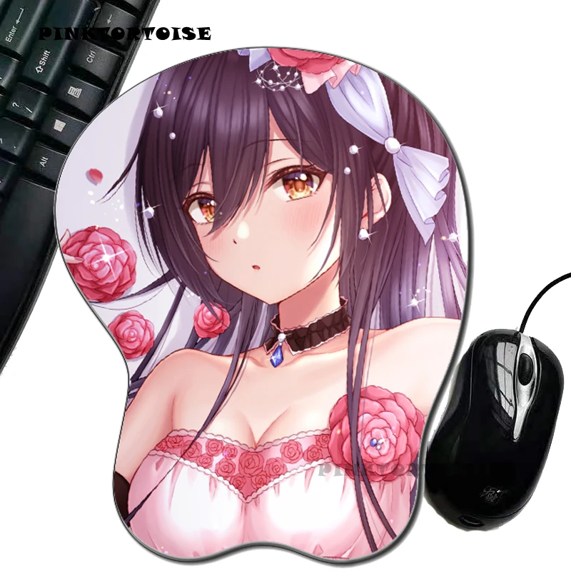 

PINKTORTOISE anime mousepad Anime shirase sakuya environmental Silicon anime 3D mousepad Mice Pad Ergonomic MousePad mat