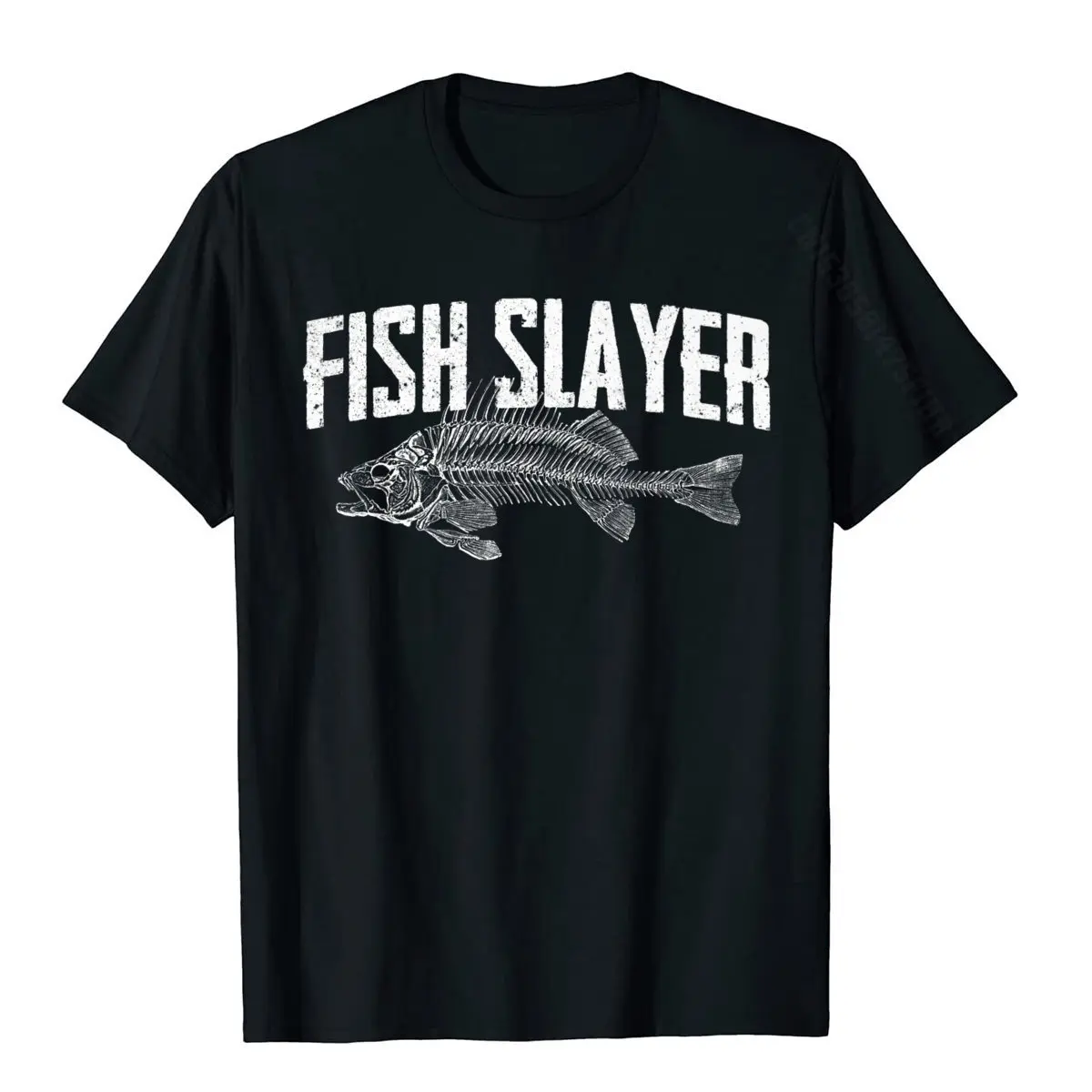 Fish Slayer Fishin Fisherman Fisherwoman T-Shirt Brand New Casual T Shirt Cotton Top T-Shirts For Students Summer