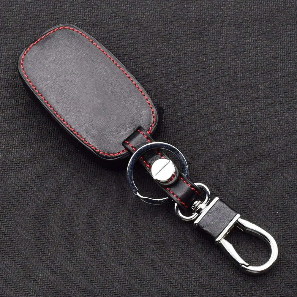 ATOBABI Leather Car Key Cases Jacket For Lifan X70 3 Buttons Folding Keychain Holder Remote Control Fobs Shell Protector Cover