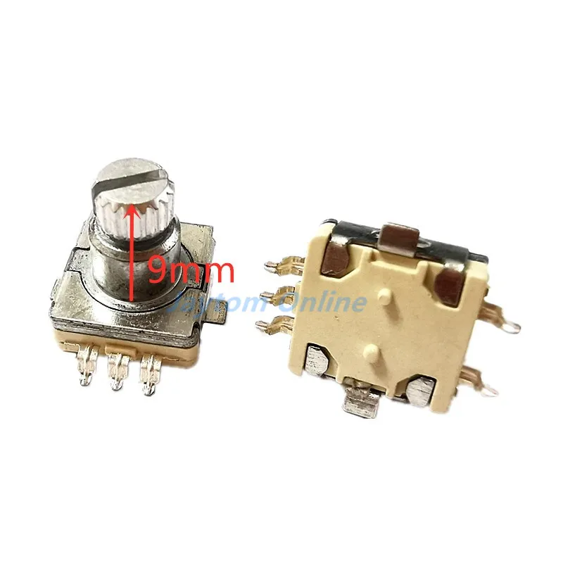 1pc EC11 Rotary Encoder Code Switch With Push Button30 Position 360 Degree Infinite Rotation SMD 5pin Plum Shaft