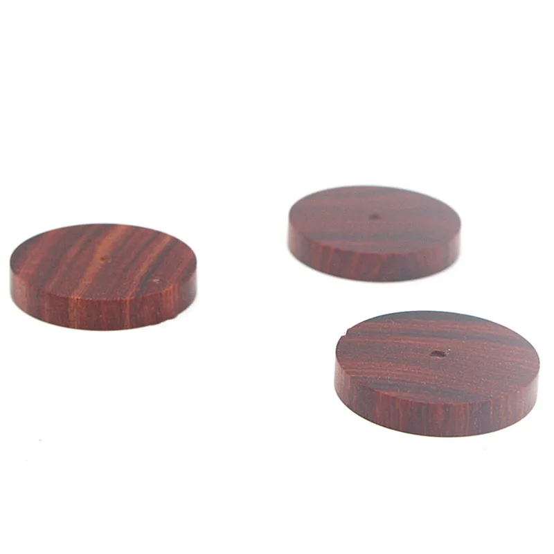 4pcs 23X20mm Rosewood thicker section HIFI audio amplifier shock spikes pad with Metal Contact point HD2 Amp cone speaker pad