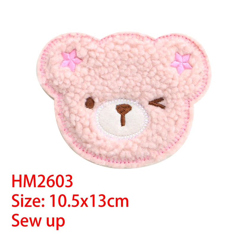 Fashion Bear Panda Rabbit Star Icon Embroidery Applique Patches For Kawaii clothes DIY Iron on Badges on the Backpack