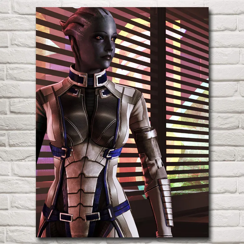 Mass Effect Shooting Figure Action Gamer Decoration Poster Art Silk Wall Painting Decorative Prints Home Pictures Bedroom Decor