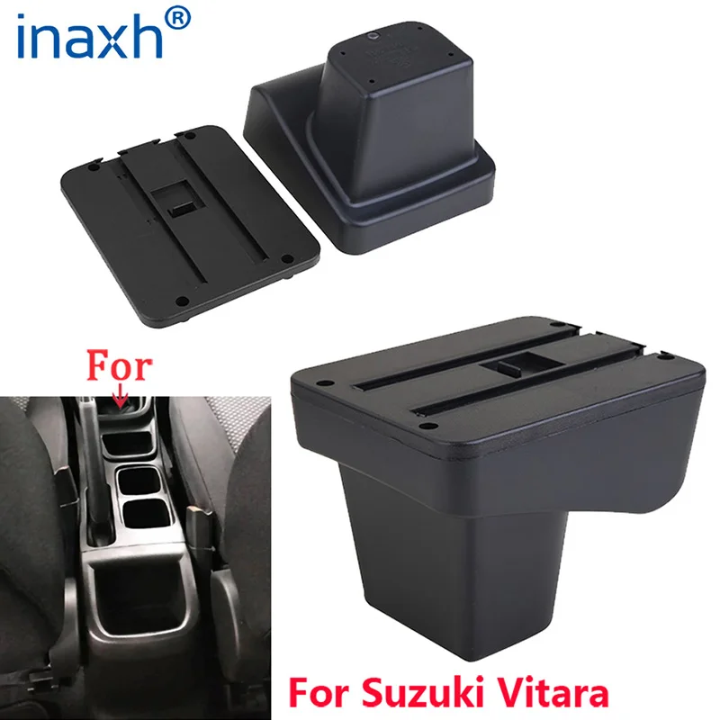 For Suzuki Vitara Armrest Retrofit parts dedicated Car Armrest Center Storage box car accessories Interior USB Easy to install