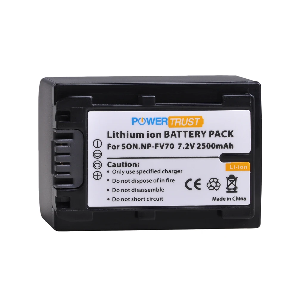 2x2500 mAh NP-FV70 NP FV70 NPFV70 baterii + ładowarka z podwójnym portem usb dla Sony NP-FV50 FV30 HDR-CX230 HDR-CX150E HDR-CX170 CX300