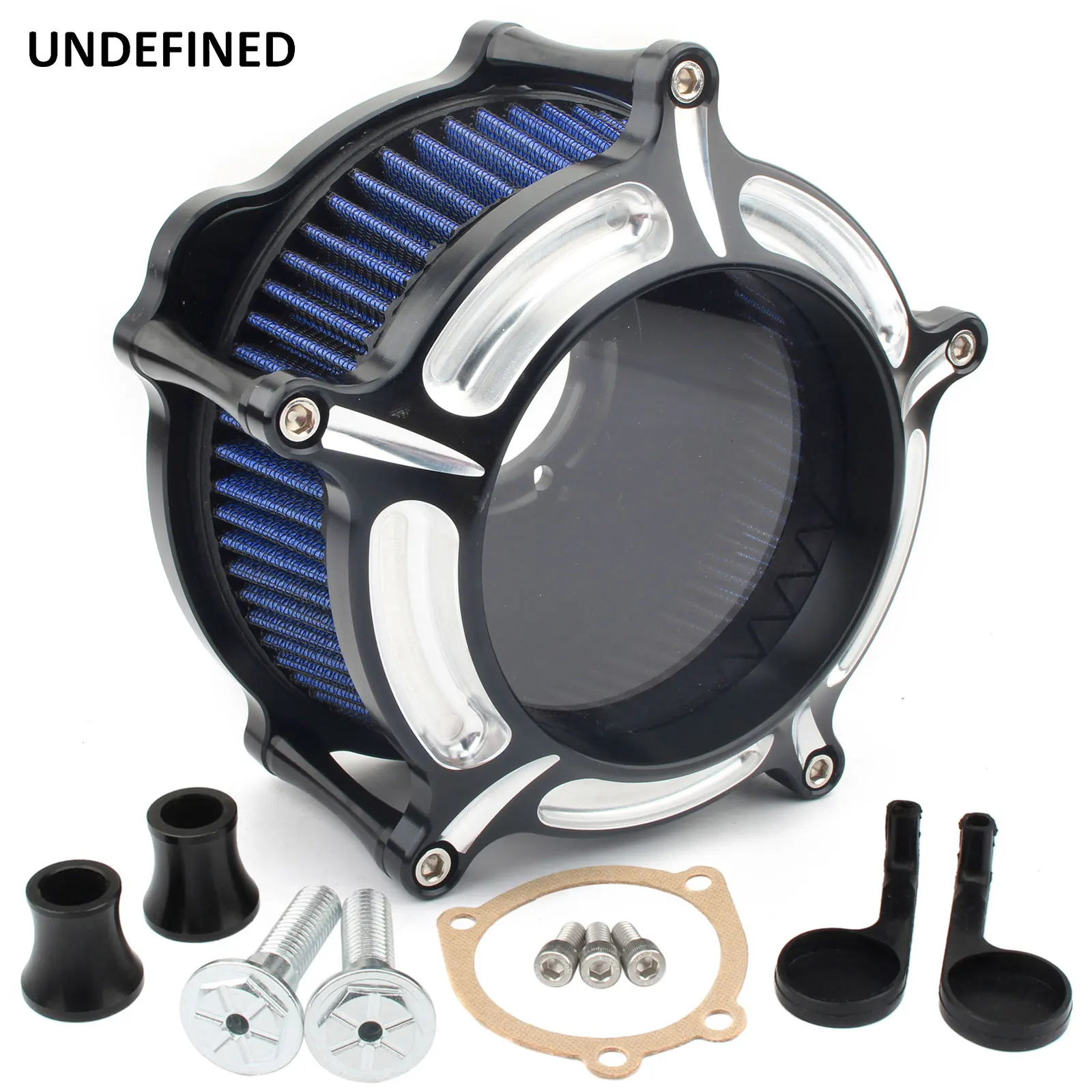 Air Filter For Harley Sportster Iron XL 883 1200 Forty-Eight Seventy-Two Motorcycle Chrome Air Cleaner Kit Blue Intake System