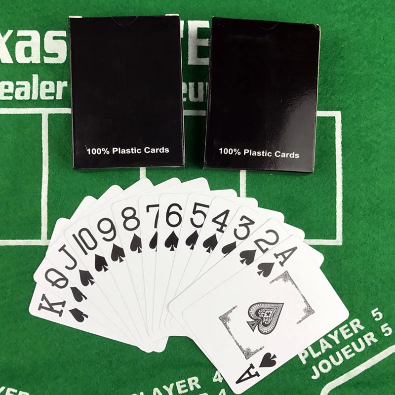 10Pcs/Lot High quality Texas Hold'em Smooth Waterproof Baccarat Plastic Playing Cards PVC Poker Club Card Set Board Game 63*88mm