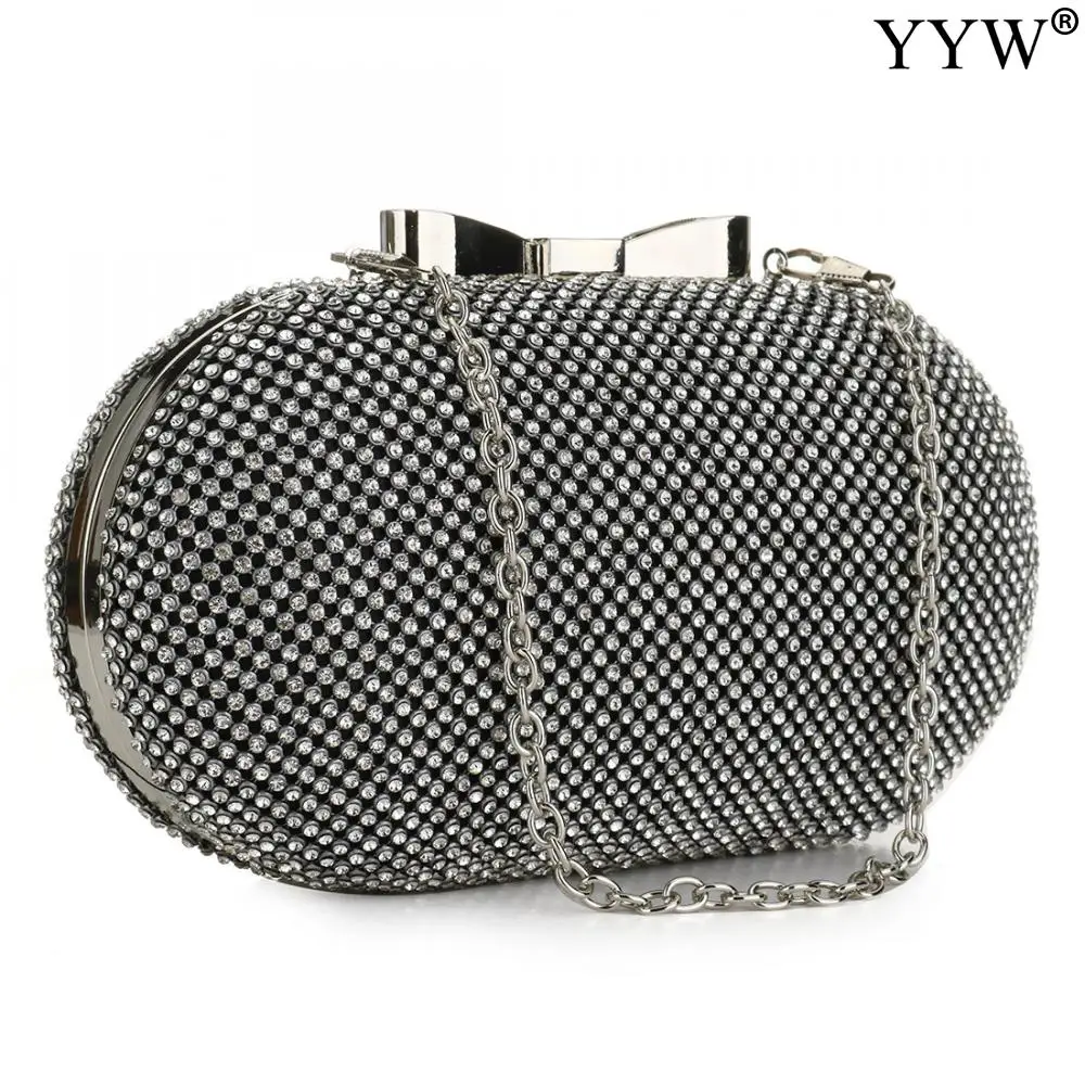 Elegant Women Clutch Bag With Rhinestone Vintage Exquisite Diamonds Small Wallet For Ladies Party Wedding Handbag Evening Bag