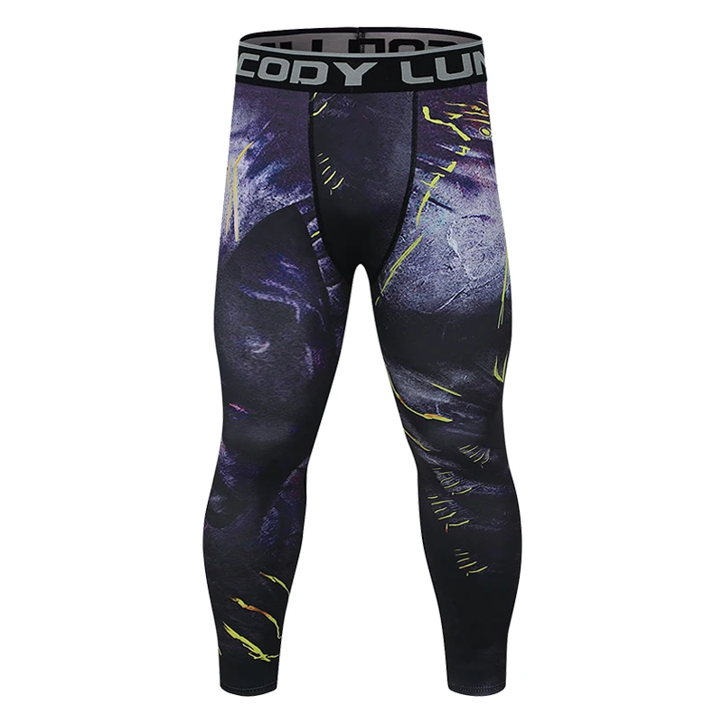 Cody Lundin Sport Gym Jiu Jitsu Spats Leggings Sublimation Printed Digital Compression Bjj Sports Pants Men's Winter Pants