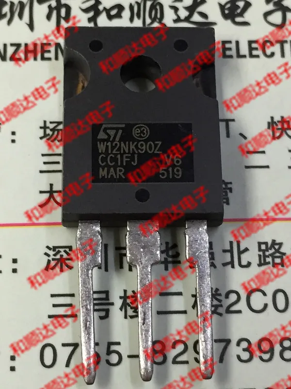 

5PCS/Lot STW12NK90Z TO-247 900V 11A