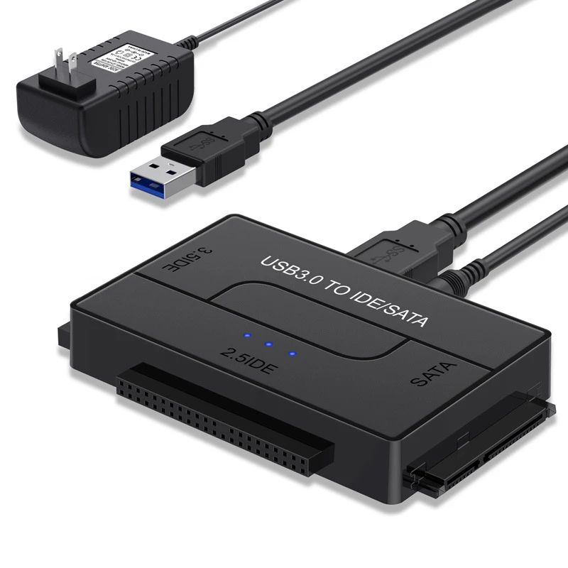 Adaptador USB 3,0, convertidor de Cable para disco duro Universal de 2,5/3,5 pulgadas, SATA e IDE HDD/SSD de 2,5 pulgadas