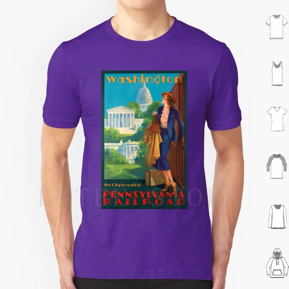 Edward M. Eggleston-Washington , 1935 , Art Deco Poster T Shirt Men Cotton 6xl 1920 1930 1920s 1930s Art Art Art Art Artwork