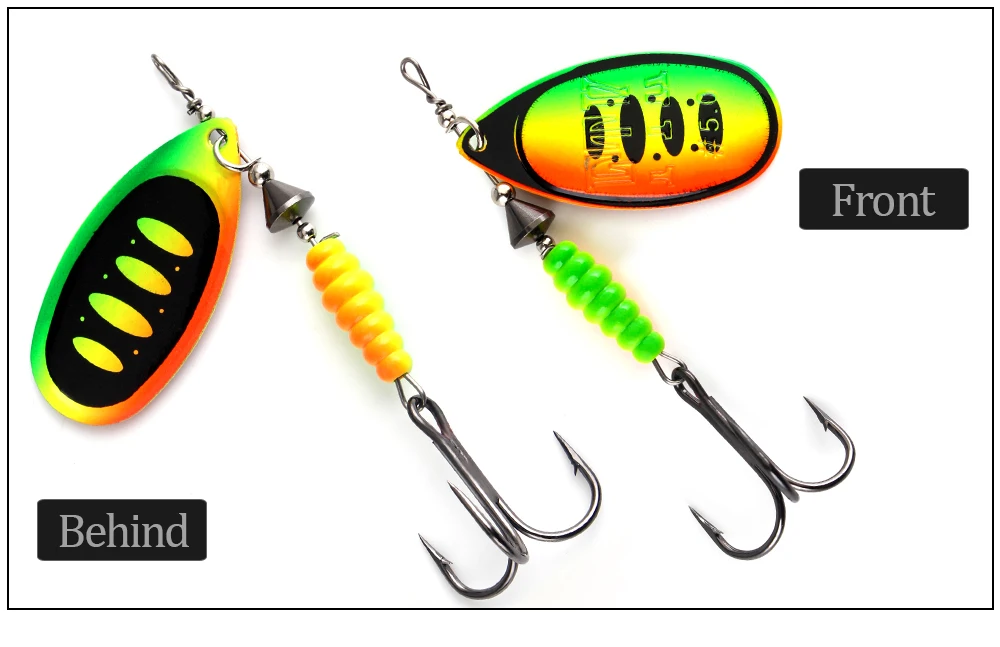 NGB Willow Spinner Köder 8,4g 12,5g 14,7g Kupfer Größe 3 # -5 # Mit 35647-BR Dreifachhaken 2 # -1/0 # Angelköder – Detail 3