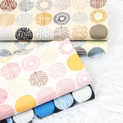 Half Yard Thin Cotton Fabric With Geometric Print Handmade DIY Garment Dress Children Cloth 100% Cotton CR-1219
