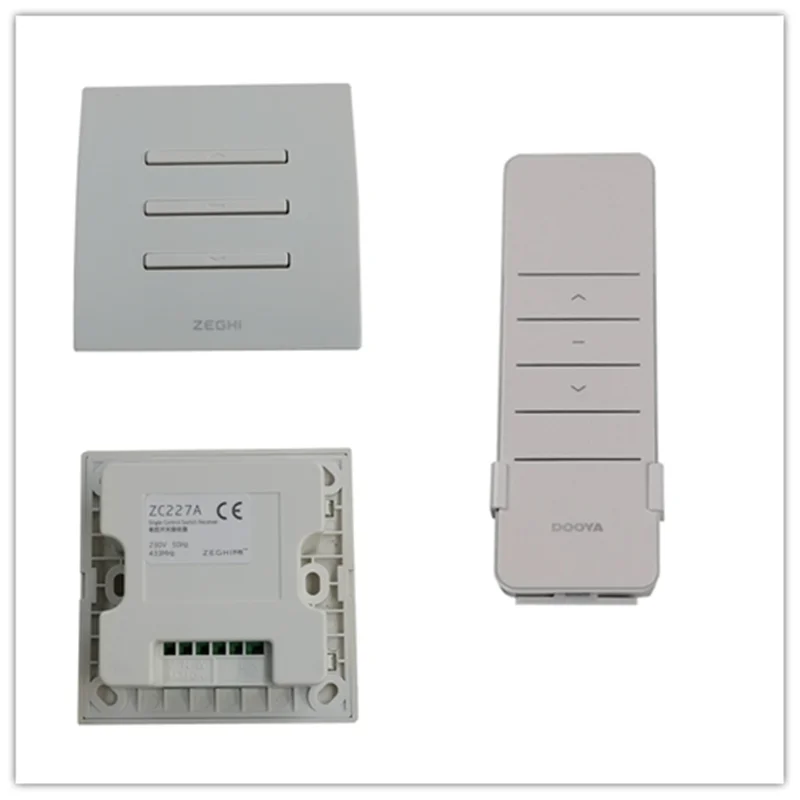 Wall Switch with Built-in Receiver, ZC227 and DC2700 Remote Controller, 230V, 50HZ, Free Shipping