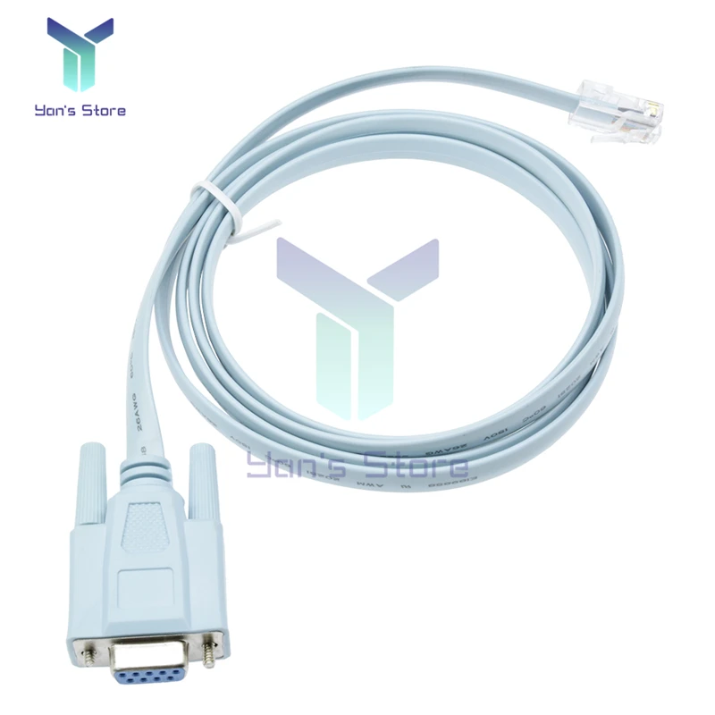 1.5M Nữ Mạng Cáp Cisco Tay Cầm RJ45 Để Rs232 DB9 COM Cổng Nối Tiếp