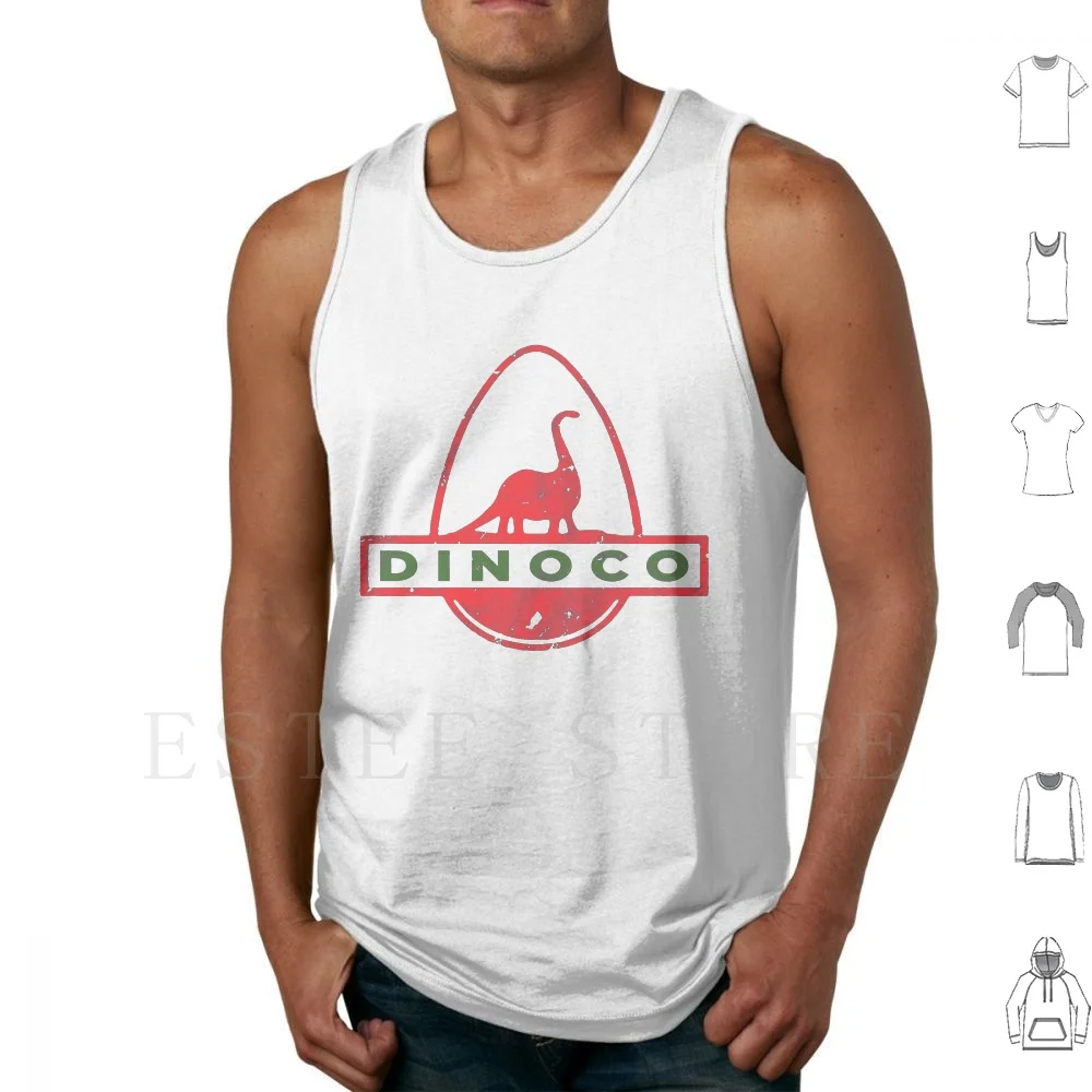 Dinoco Tank Tops Vest Buzz Lightyear Pixar Woody Animation Retro 90s Cool Awesome Vintage Star Command Dinoco Petrol