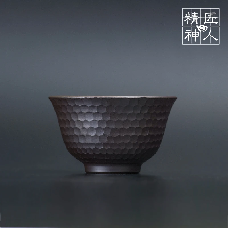 Japan imports Lv Jiu hand on a purple clay hammer eons of time to burn tea cup high-grade tea masters cup sample tea cup