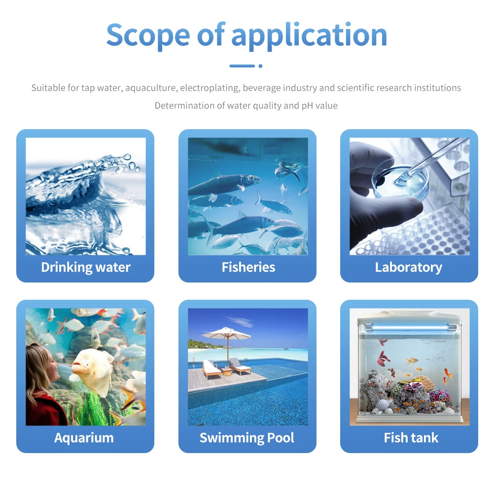 Tester per Monitor di qualità dell'acqua digitale per misuratore di temperatura professionale PH/TDS/EC 4 in 1 per piscina, acqua potabile, acquari