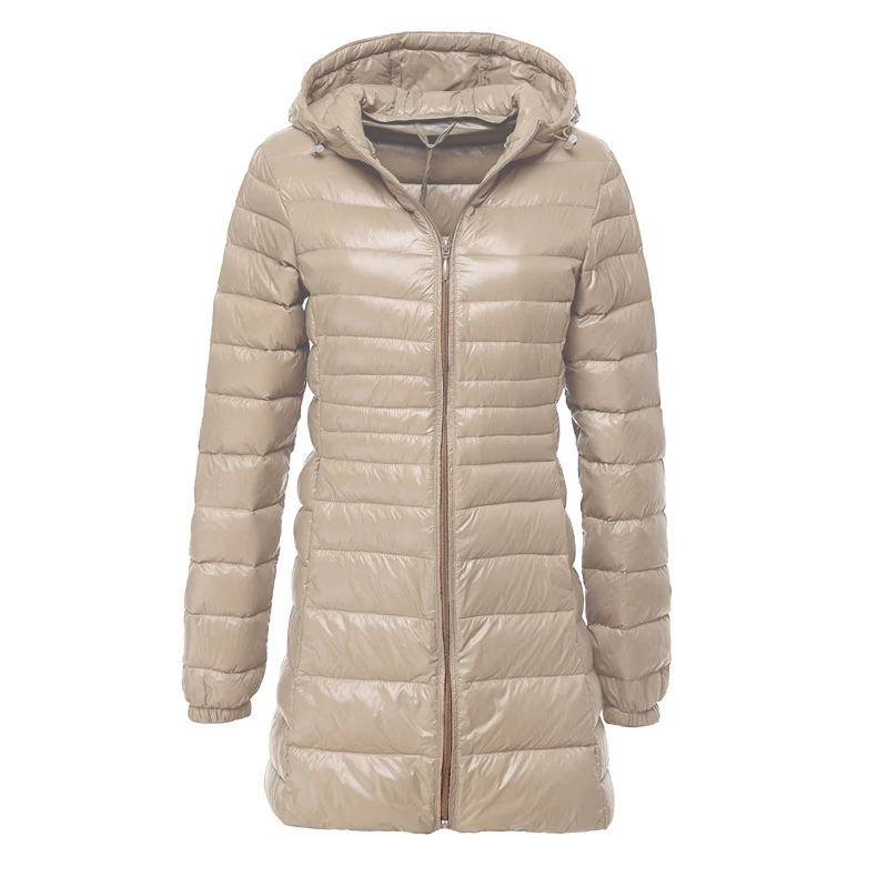 Oversized 7XL 8XL Plus Long Down Jacket Women Winter Ultra Light Down Jacket Women with Hooded Down Coat Female Big Size Coats