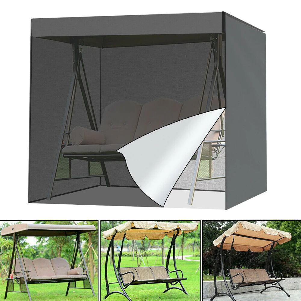 

Outdoor Swing Chair Cover Courtyard Hammock 3Seat Garden Patio Canopy Bench Seat Cover Protector Sunshade Waterproof Chair Cover