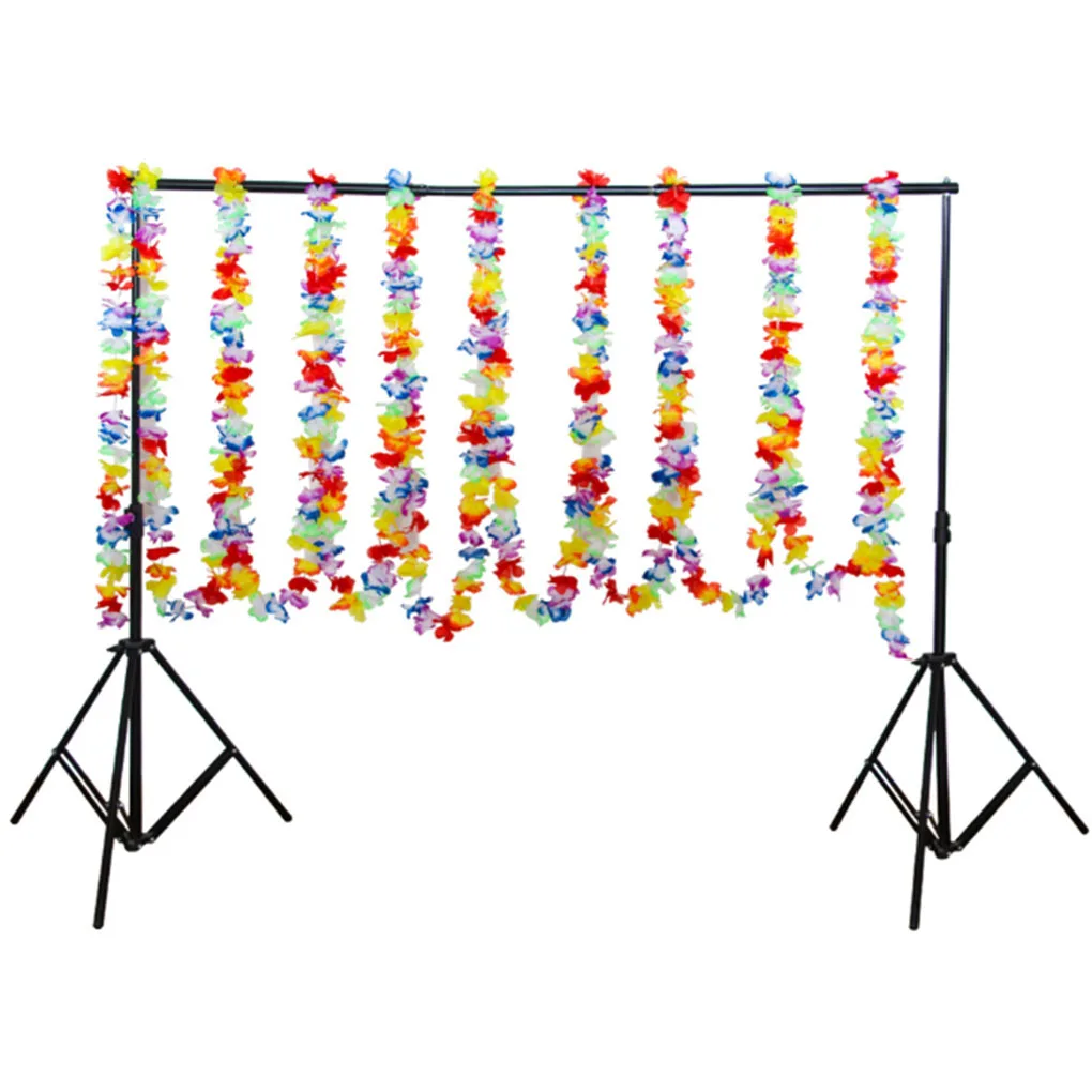 Hawaiian Flower Garland Tropical Artificial Necklace Banner Multicolor Floral Party Decoration