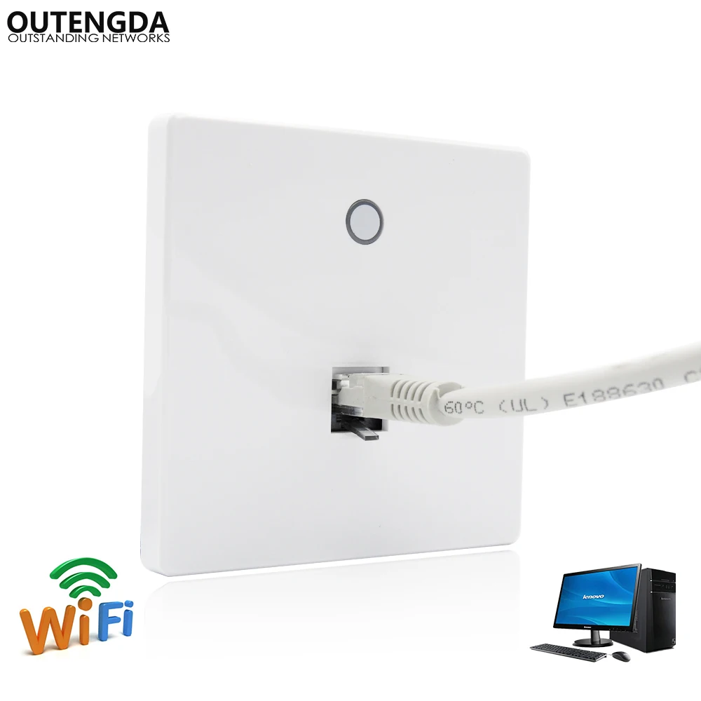 

802.11AC 750Mbps in Wall Wifi Router Wireless Access Point Indoor Power over Ethernet(802.3af PoE in) with LAN data output