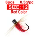 6PCS Size12 Red