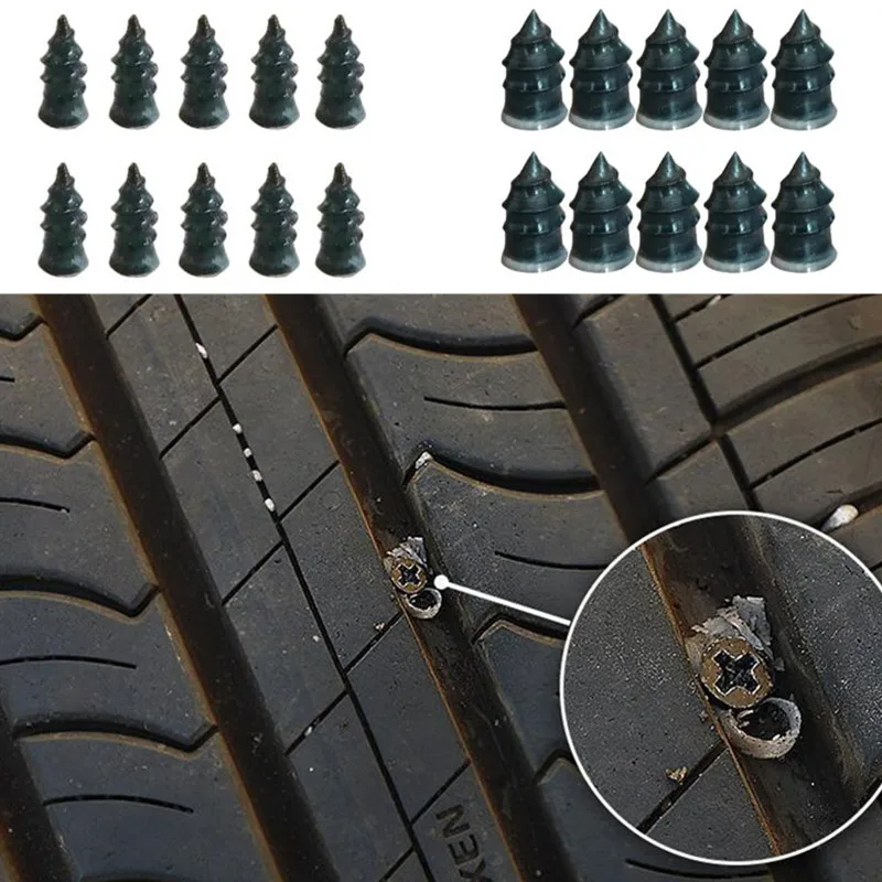 10pcs Car Vacuum Tyre Repair Nail Auto Accessories For Kia Rio K2 K3 K4 K5 KX3 KX5 Cerato,Soul,Forte,Sportage R,Sorento Optima