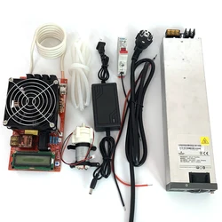 2000W  ZVS AC220V High Frequency Induction Heater Module Flyback Driver Heater Good Heat Dissipation + Coil +pump +power Adapter