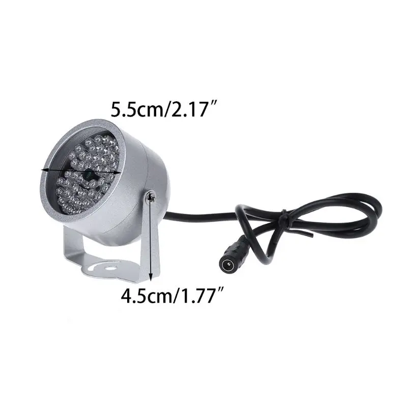 20m viditelné CCTV 48 LED illuminator lehký CCTV záruka kamera IR tepelné záření noc vidění lam stejnosměrný 12V 1A