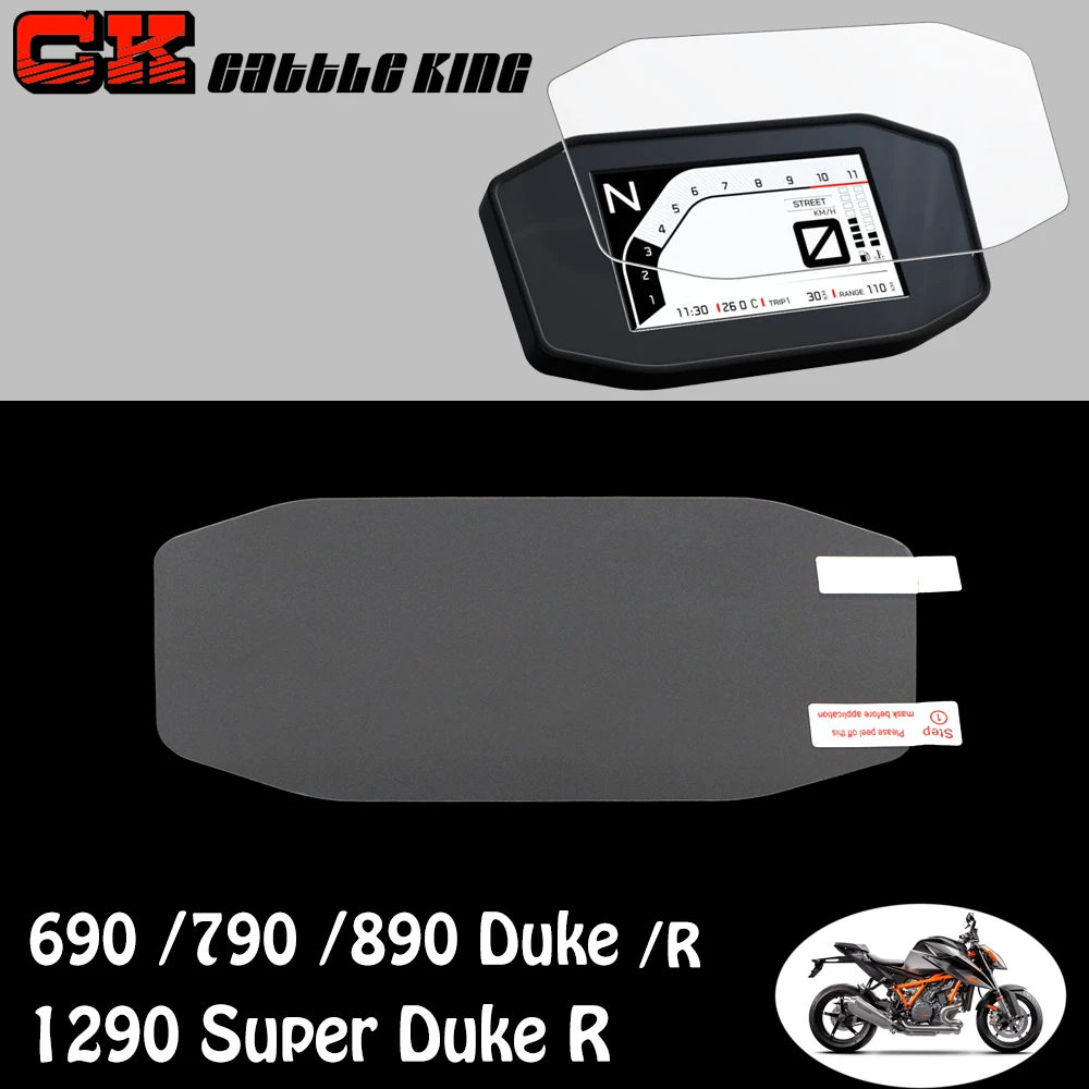 For KTM Duke 690/790/890 1290 SuperDuke R Duke690 Duke790 Motorcycle Cluster Scratch Cluster Screen Protection Film Protector