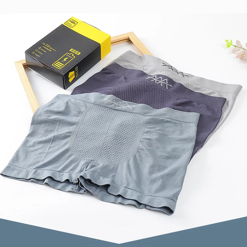 Xiaomi Quần Lót Nam 3 Cái/hộp 5D Ma Thuật Từ Quần Cao Co Giãn Tổ Ong Thoáng Khí Thấm Hút Mồ Hôi-Thấm Hút Quần Sịp Boxer