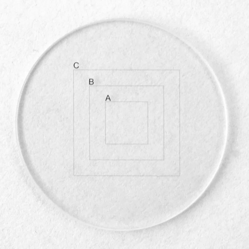 Micrometer Diameter 20.4mm Eyepiece Reticle Cross Ruler Grid Scale for Olympus CS31 Series Biological Microscope Optical Glass