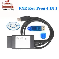 Auto Key Programmer FNR Key Prog 4 IN 1 For Renault For Nissan For Ford Key Prog 4-in-1 USB Dongle Key Programmer No Pin Code