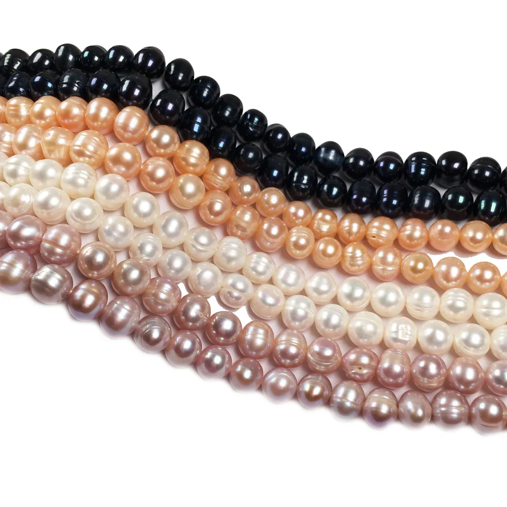 

Natural Freshwater Pearl Beads High Quality Rice shape Punch Loose Beads For jewelry making DIY Necklace Bracelet Accessories