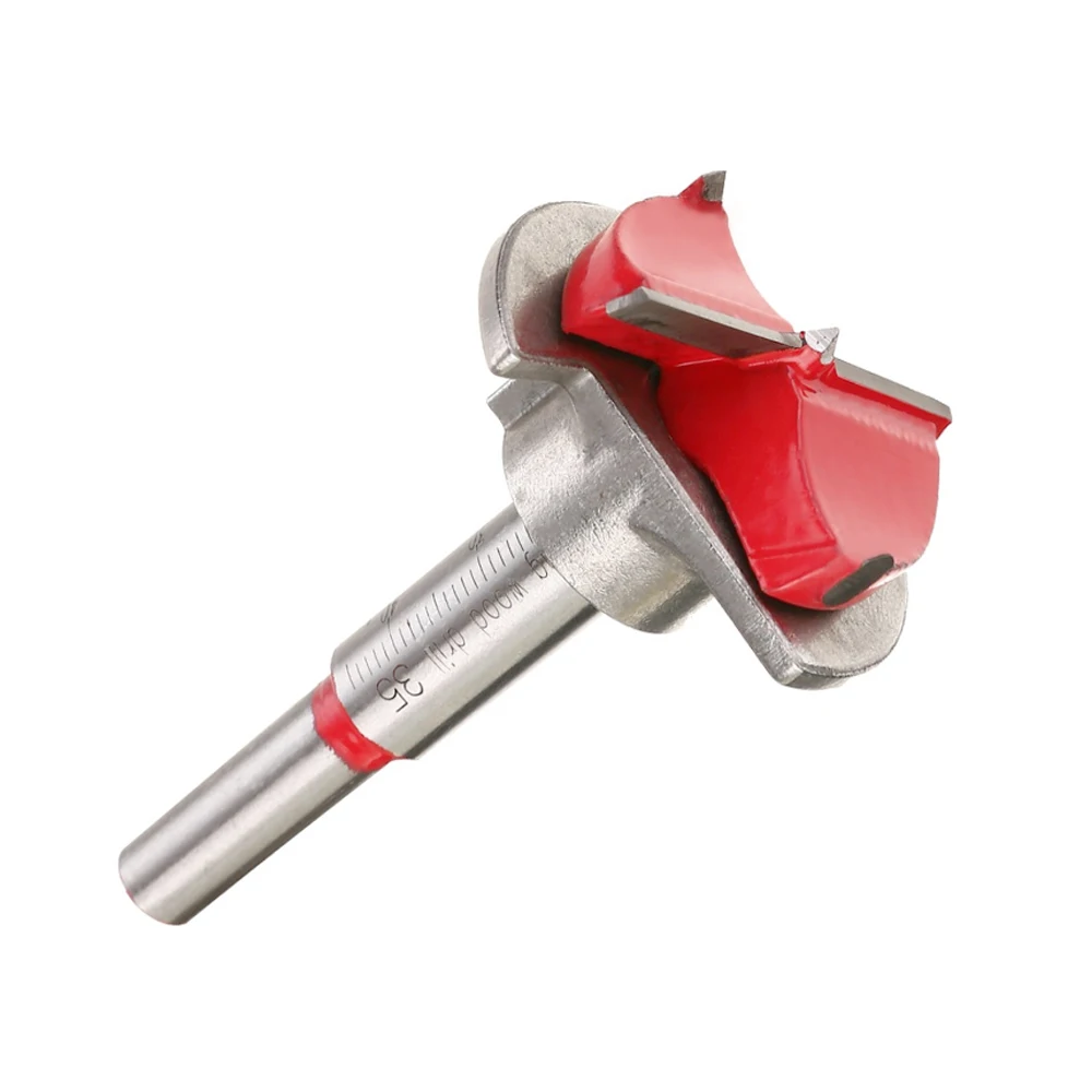 Broca forstner 5 peças, alta qualidade 15-35mm ajustável buraco de madeira conjunto de broca de perfuração de carboneto