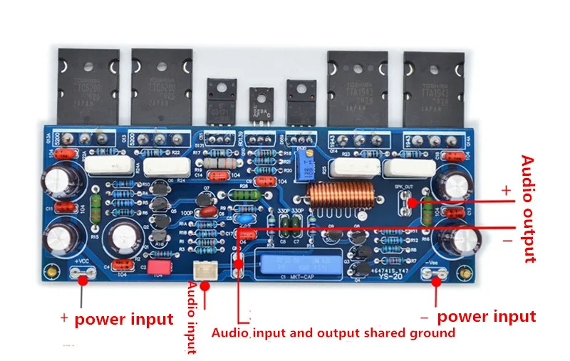 ใหม่ L20 TTC5200 TTA1943หลอด C5171 A1930 Differential Push 150W Hifi เครื่องขยายเสียง Board