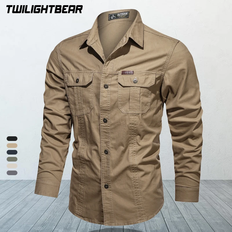 

New Men's Casual Shirt 6XL Oversized Overshirt High Quality Solid Pure Cotton Shirts Men Clothing Leisure Shirt A2F1388