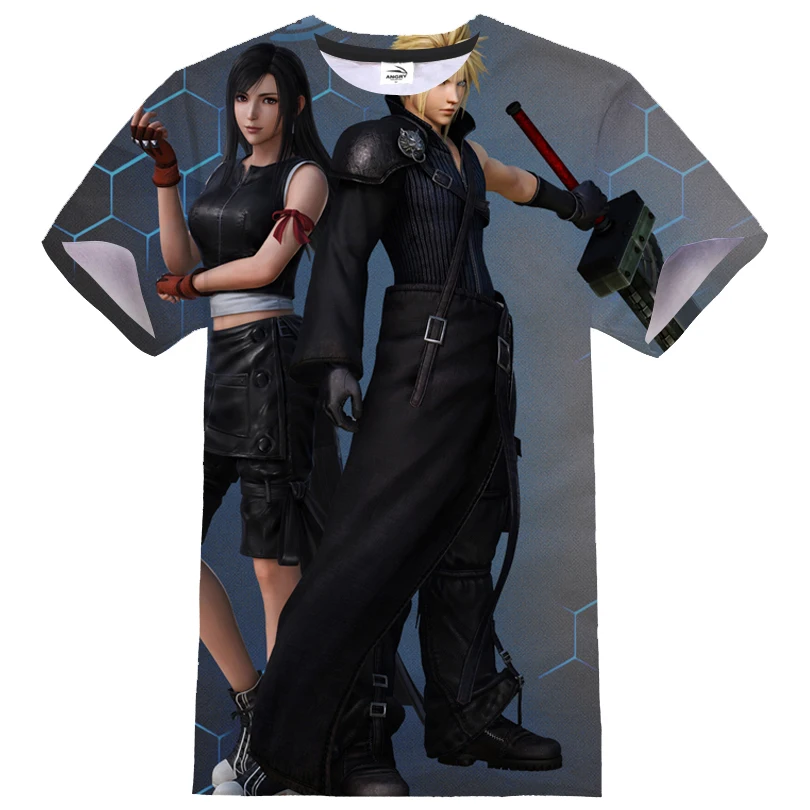 T-shirt imprimé 3D Final Nette VII pour hommes et femmes, Streetwear Anime Game, T-shirt Hip Hop, T-shirt de sport décontracté, T-shirt unisexe à la