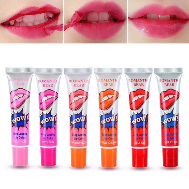 

Moisturizer Lip Gloss Peel Off Liquid Lipstick Tear Pull Lipstick Long Lasting Lip Gloss Mask Lip Lint Cosmetics Lip Makeup Tool