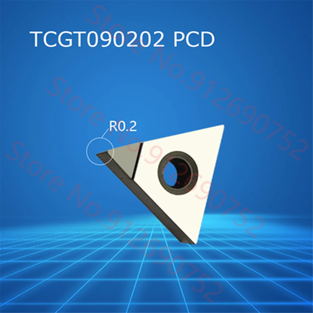 TCGT090202 TCGT090204 inserto in metallo duro PCD
