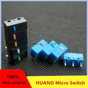 Huano-Micro switch for mouse, red, yellow, pink, white, blue, green, blue, shell, 80 million mouse maintenance button 10 Main Sales Cabinet White License - №10