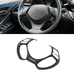 Car Steering Wheel Decoration Car Stickers Bezel Trim Styling For Toyota Chr C-Hr 2016 2017 2018 2019 2020 2021 Accessories