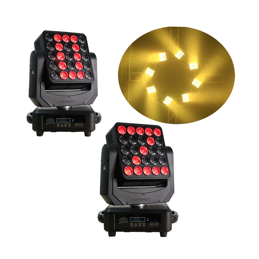 

2pcs/lot Flight Case 5x5 Matrix 25x12w Cree RGBW 4IN1 Led Matrix Beam Moving Head Light DMX Led Stage Light