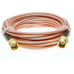 RG316 RPSMA Male To RP SMA Plug Coax RF Extension Cable Jumper Pigtail