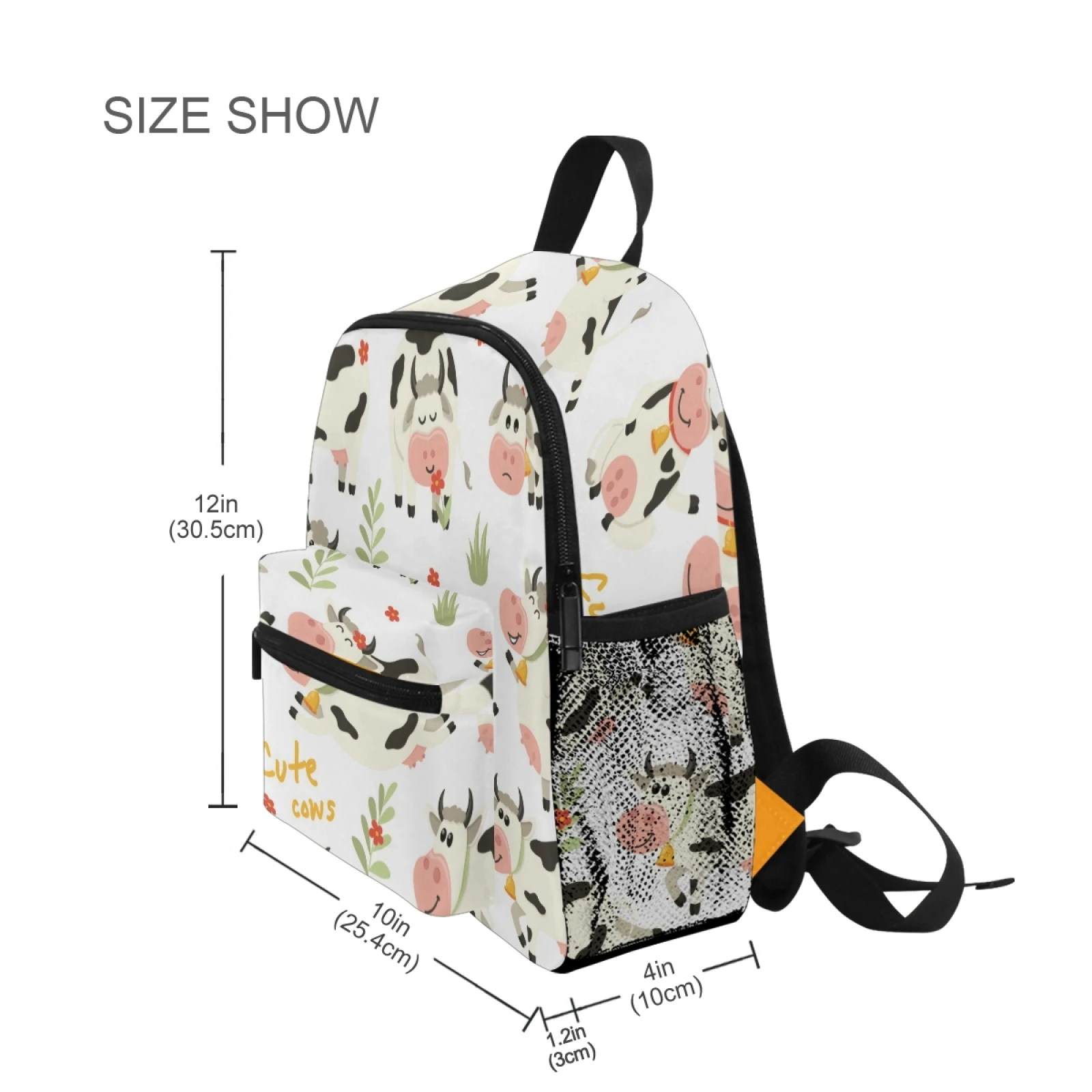 2025 New Kids Backpack Fashion Cute Cows School Bags Children Anti-Lost Small Back Pack Schoolbag Waterproof Shoulder Backpack