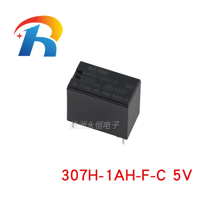 

Free shipping 10pcs/lot 100% New Original 307H-1AH-F-C-5VDC Electromagnetic signal medium power relay 307H-1AH-F 5V DC 10A