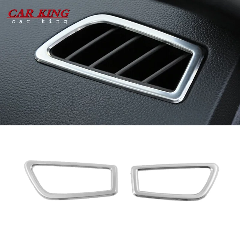 

For Renault Koleos 2017 2018 Stainless steel Car front Small air outlet Decoration Cover Trim Car Styling Accessories