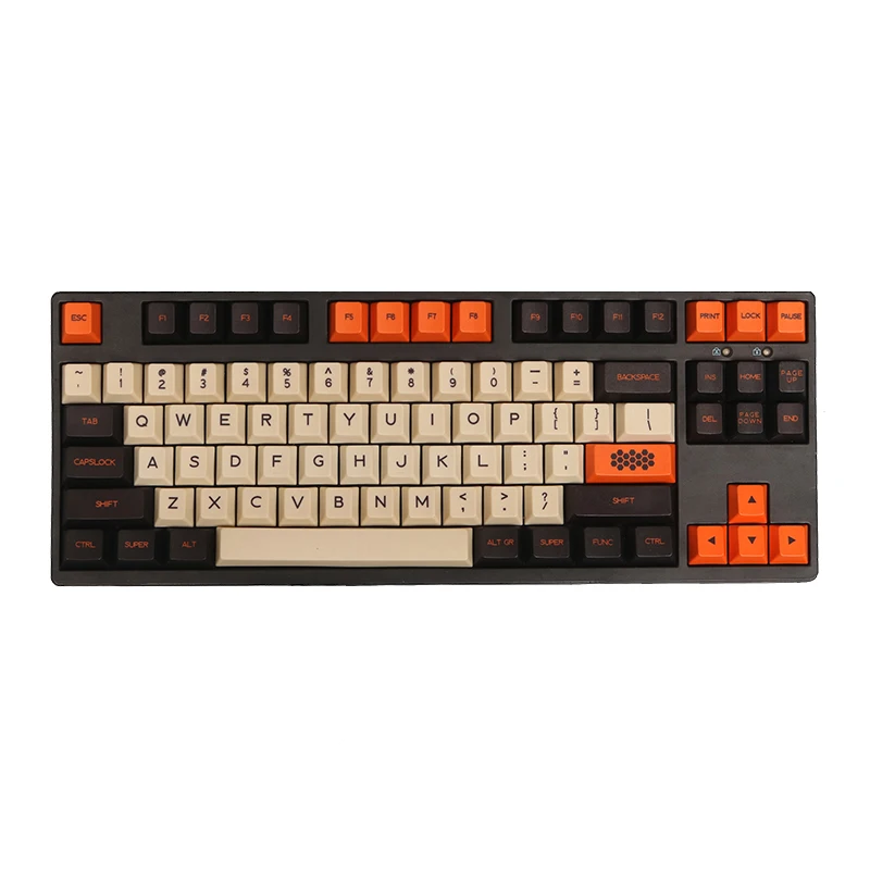 Carbon 67 87 104 Top Print Blank Keyset Thick PBT OEM Profile Keycaps Suitable For MX Filco Mechanical Keyboard